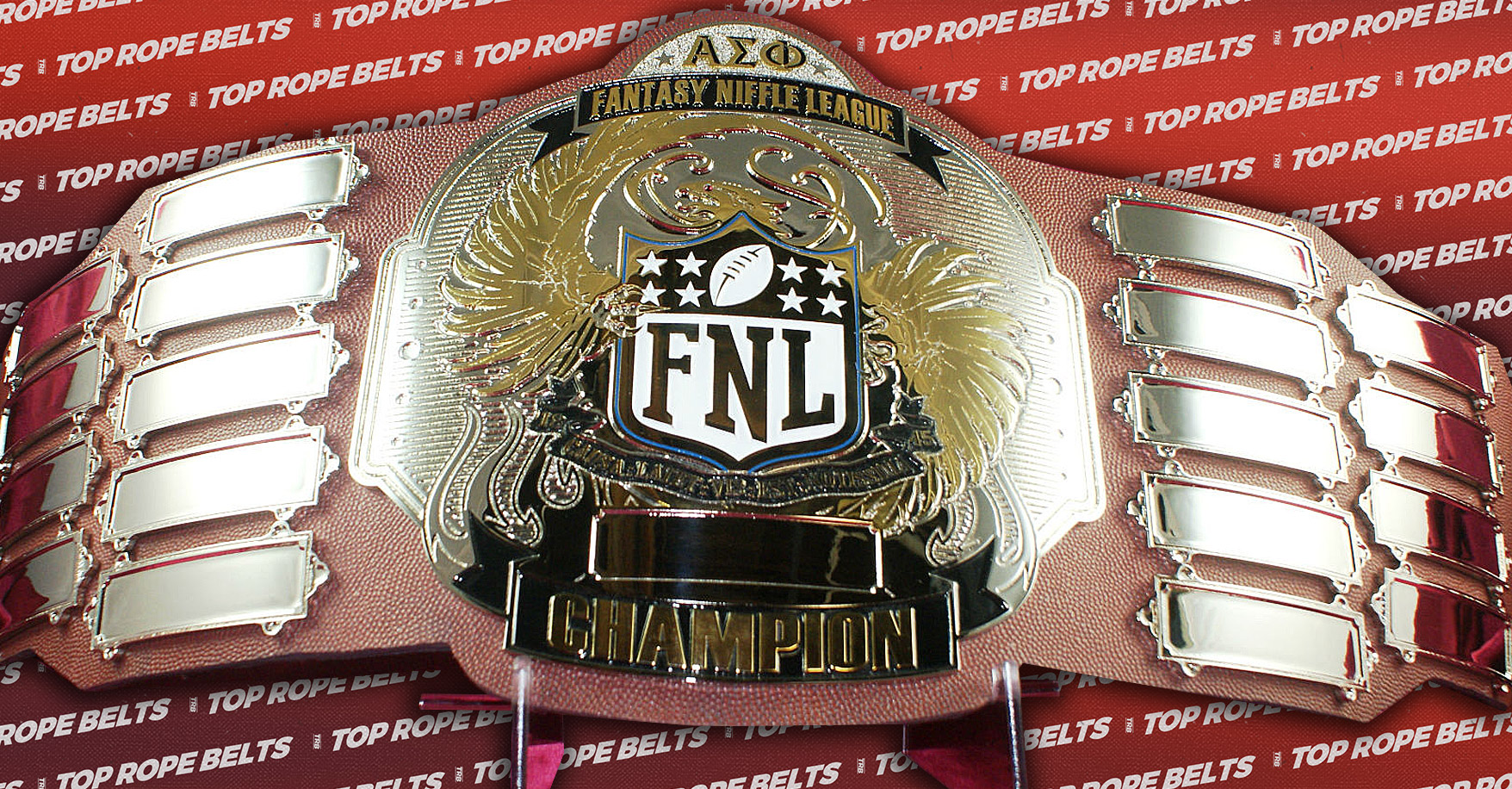 Niffle Fantasy Football League Championship Belt Top Rope Belts